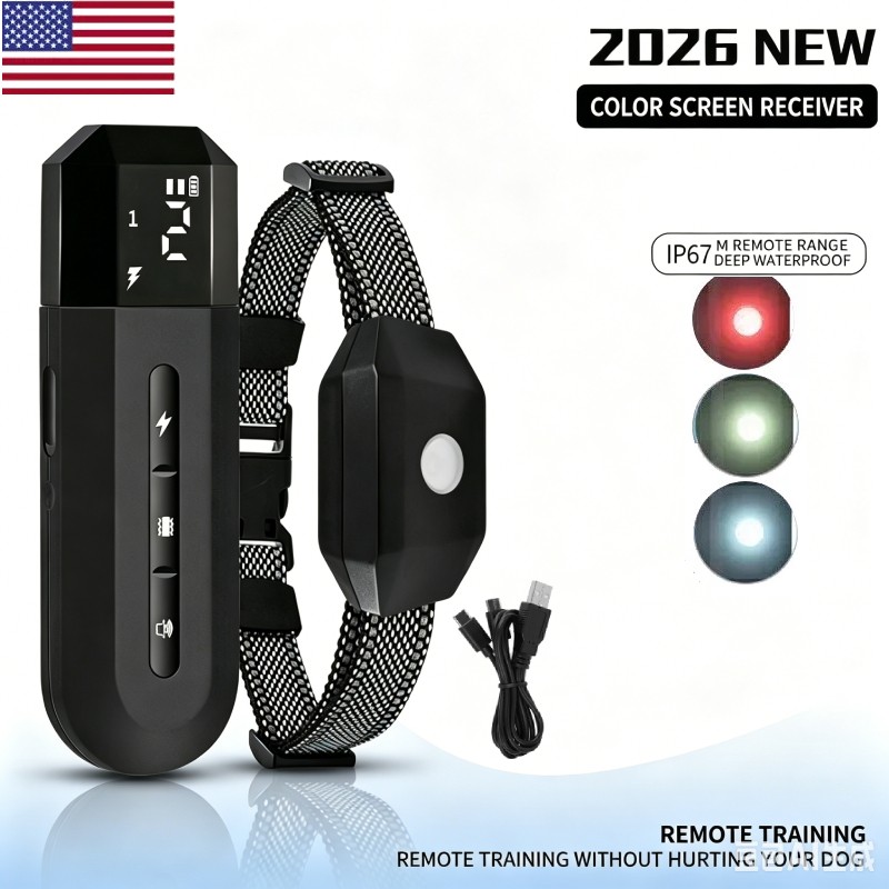 Dog Shock Collar with Remote Control Training Collar IPX7 Waterproof Electric