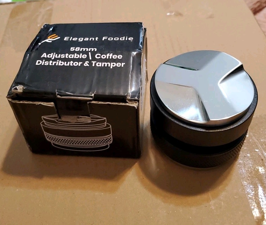 Lot of 2 - 58mm Coffee Distributor Tamper Dual Leveler Elagant Foodie New