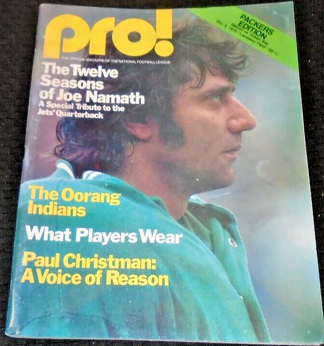 1976 PRO FOOTBALL NFL GAMEDAY MAGAZINE GREEN BAY PACKERS VS DETROIT LIONS RARE