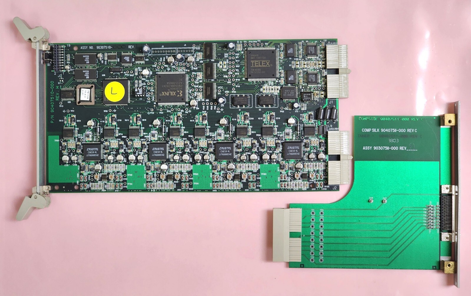 RTS Telex AIO-8 90307510-000 Rev.L Front Card w/Back Card ADAM