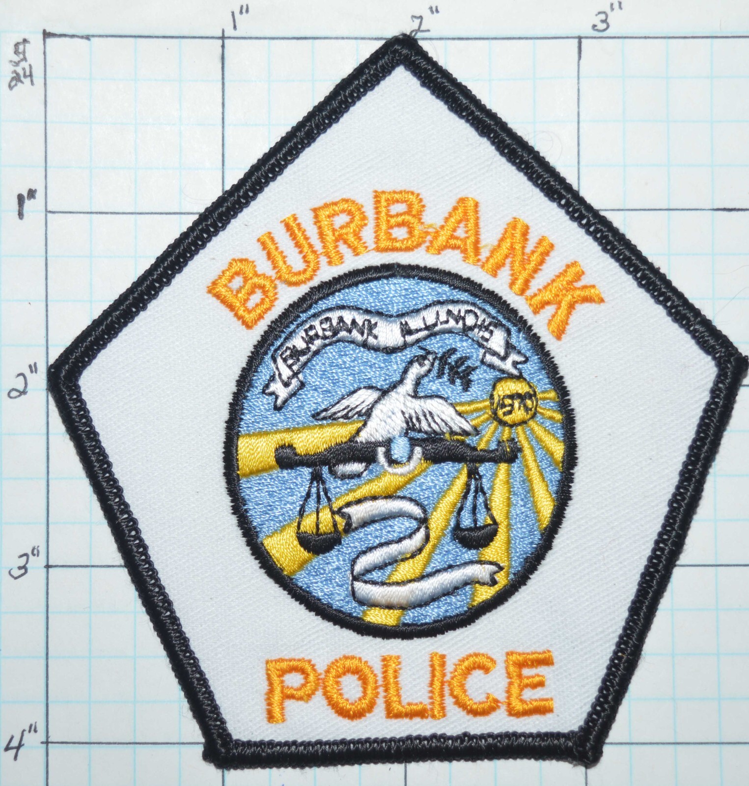 ILLINOIS, SAUK VILLAGE POLICE DEPT ROUND PATCH