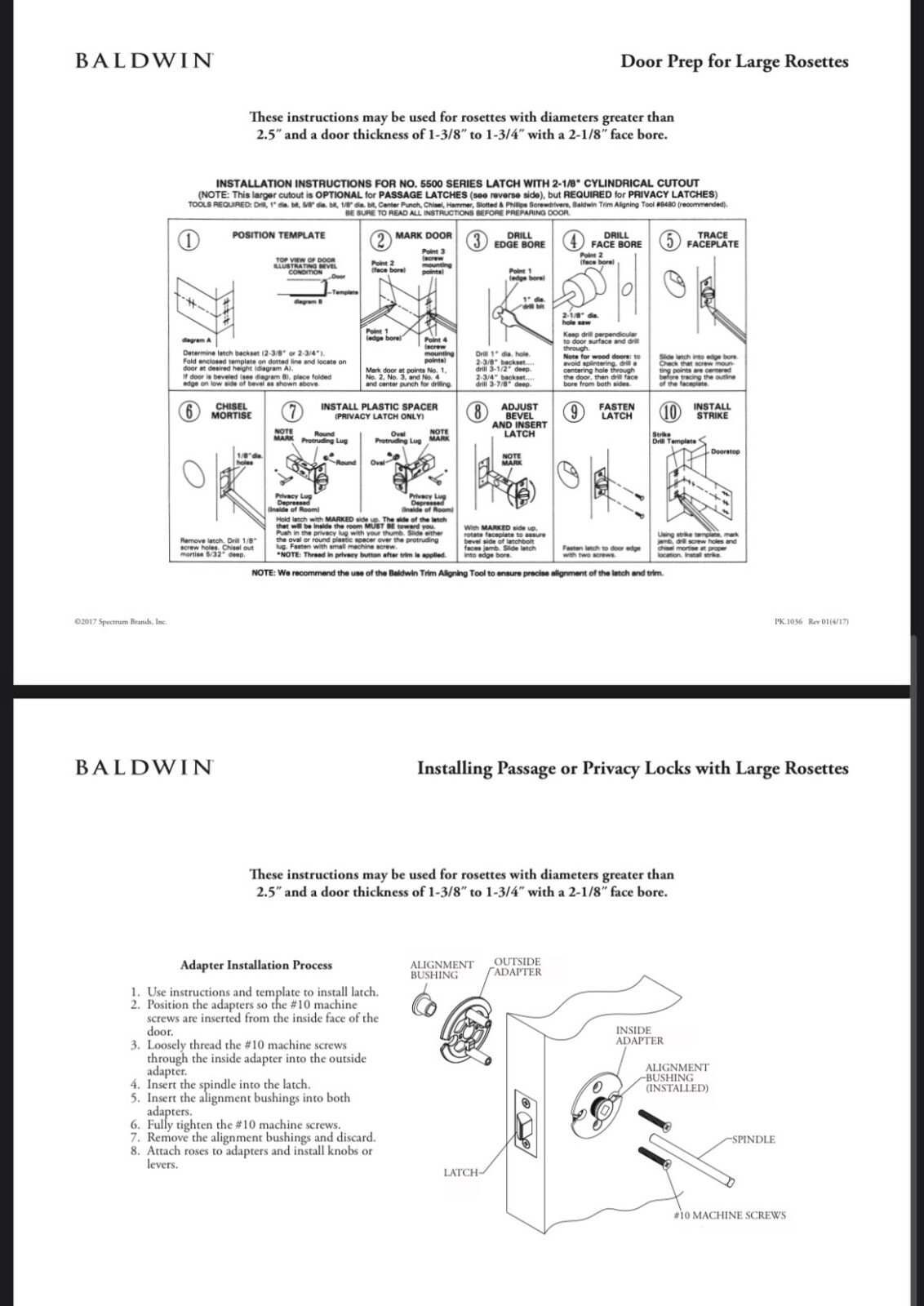Baldwin Hardware Half Dummy Set