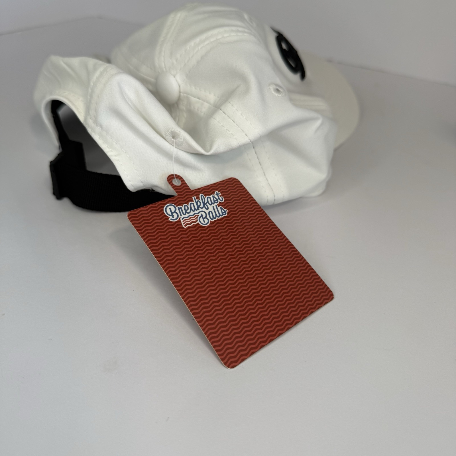 Breakfast Balls White Golf Hat Brand New Strapback Golf Cap