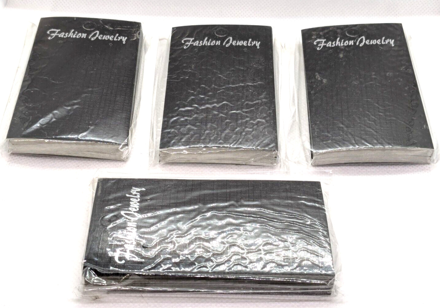 100pcs Black Earring Display Cards Cardboard Jewelry Hanging Card 3.5"x2" Sealed