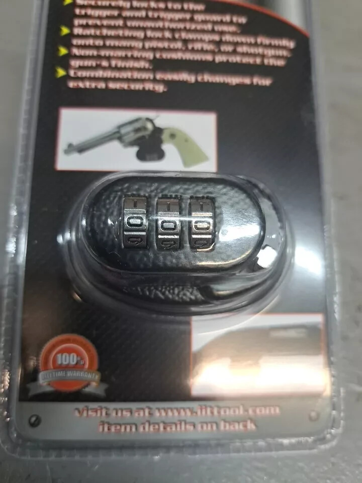 IIT Combination Trigger Lock Gun Firearm Pistol Rifle Safe Child Proof Theft