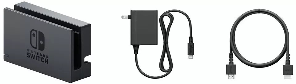 Original Nintendo Switch Charging Dock+AC Adapter Power Cable+HDMI CABLE Set TV