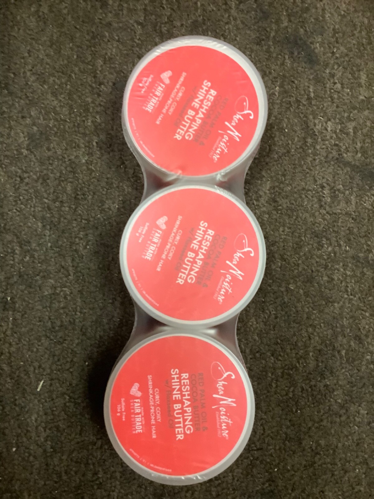 Shea Moisture Red Palm Oil & Cocoa Butter Reshaping Shine Butter 3.75oz Lot of 3