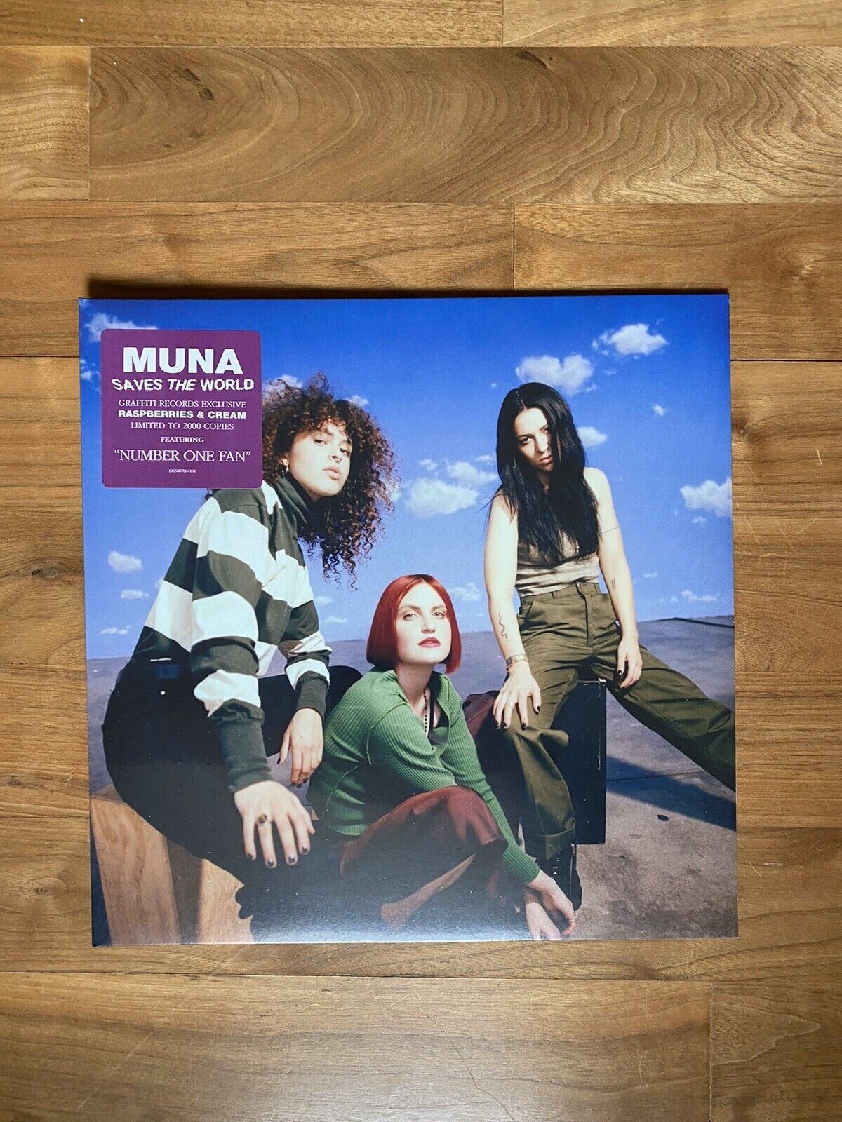 MUNA - Saves the World Vinyl LP Graffiti Records Exclusive RASPBERRIES AND CREAM