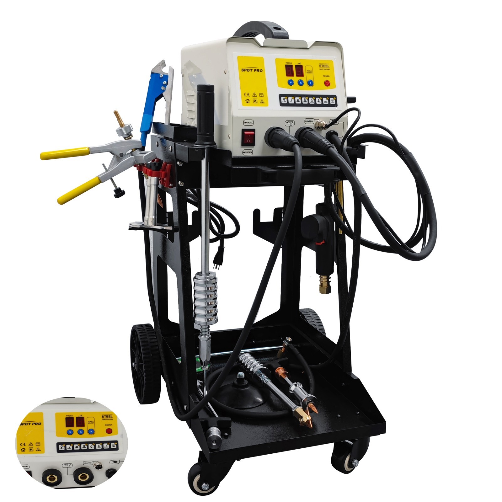 220V Auto Body Dent Repair System with Data Restoration 0.4-1.2mm Welding Thick