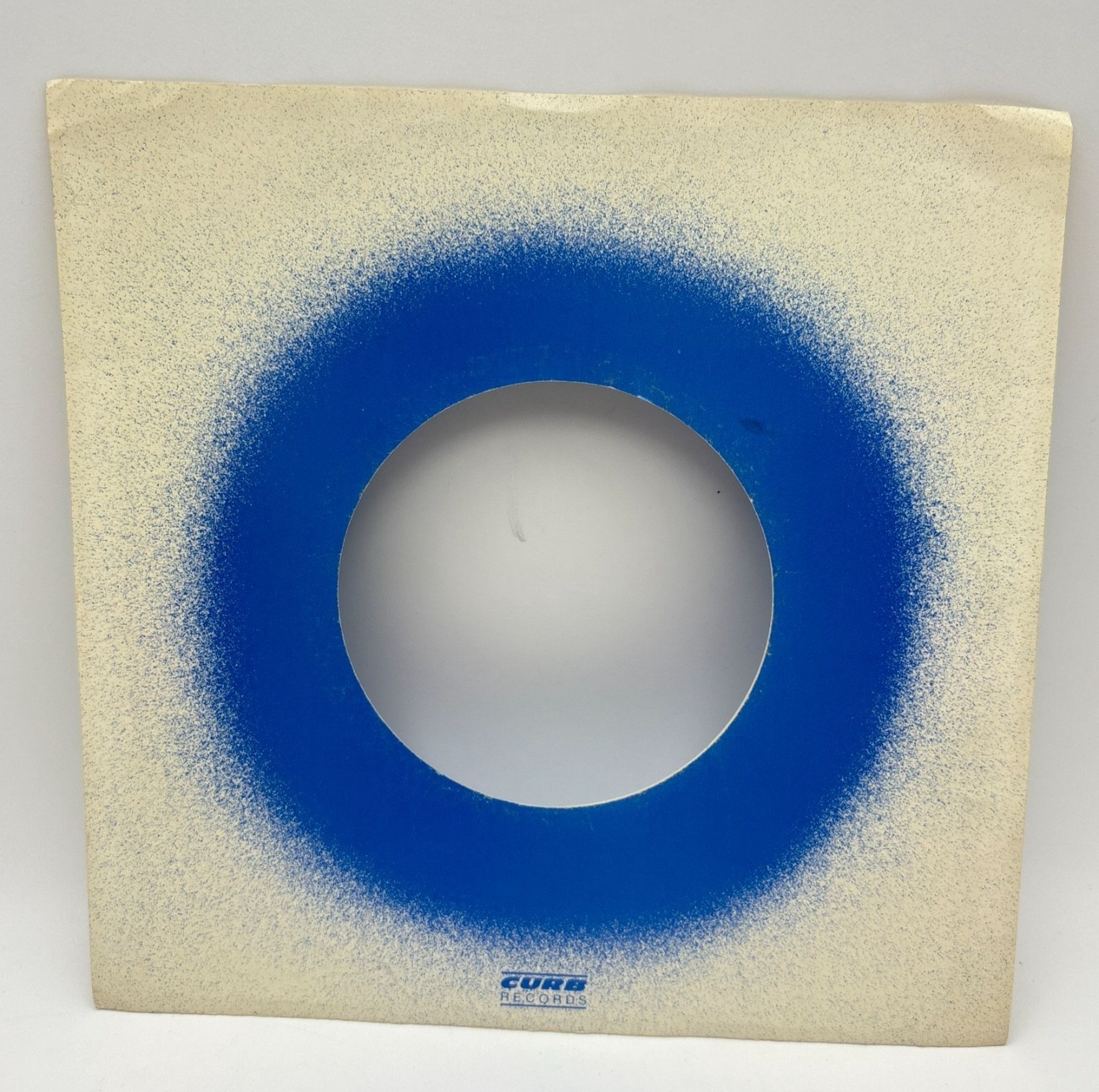 Curb Records Company Sleeve 45 RPM Vinyl Blue White MCA