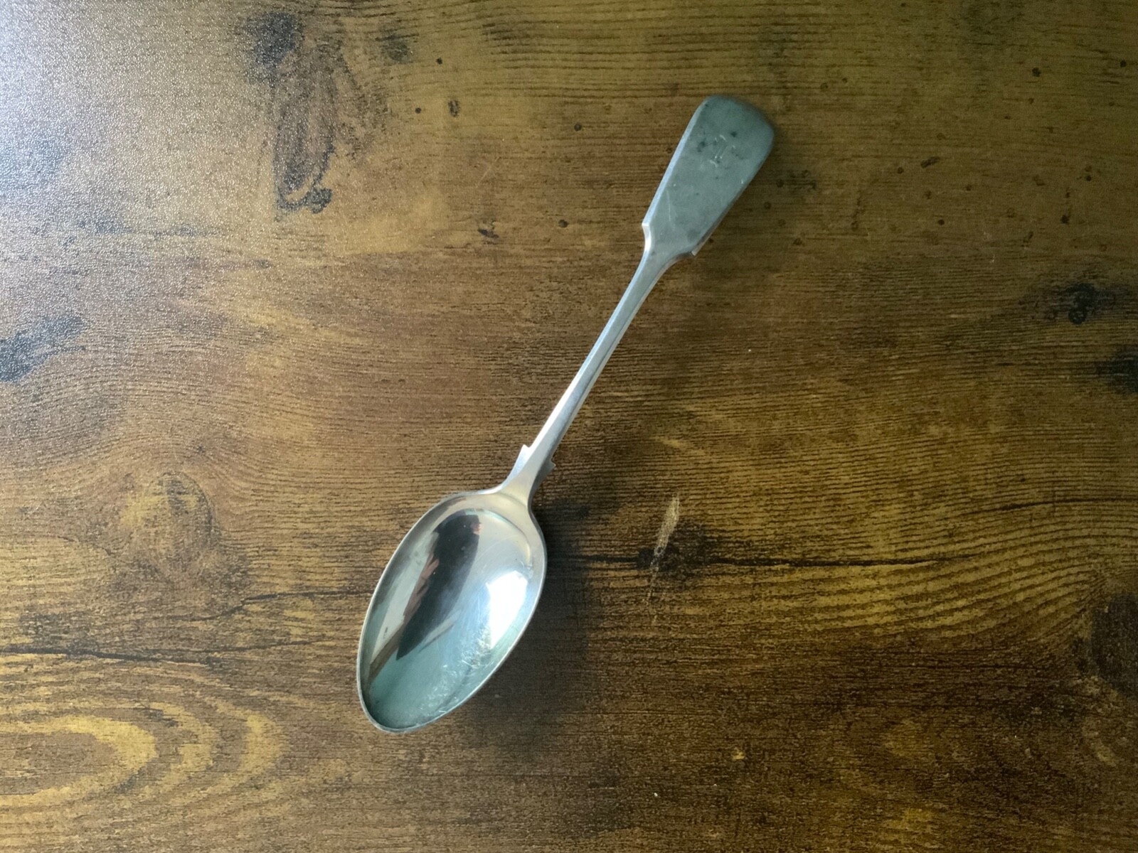 Vintage Atkins Brothers Electroplated Brass Spoon Monogramed "L"
