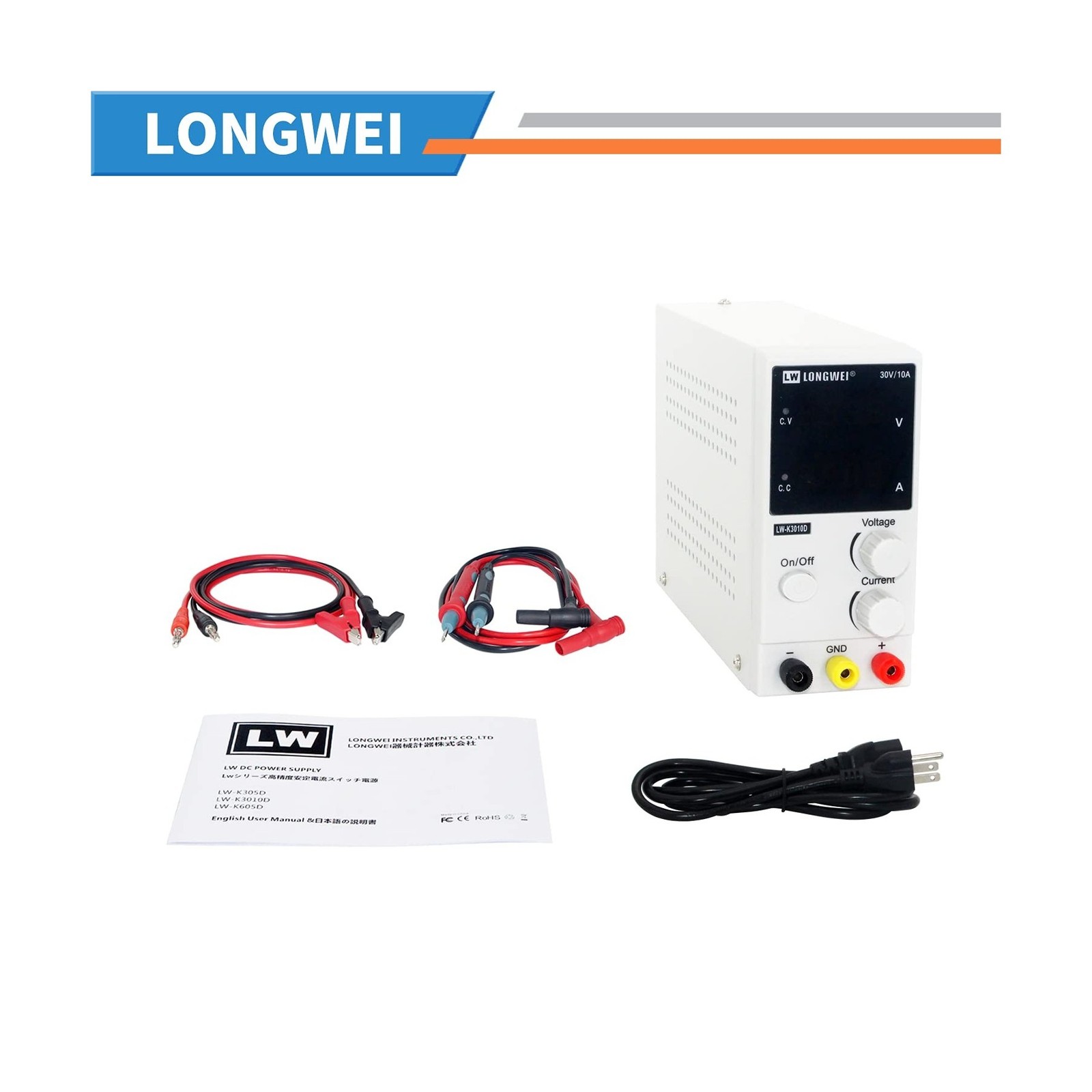 DC Power Supply Variable 30V 10A, 4-Digital LED Display, Precision ... Fast Ship