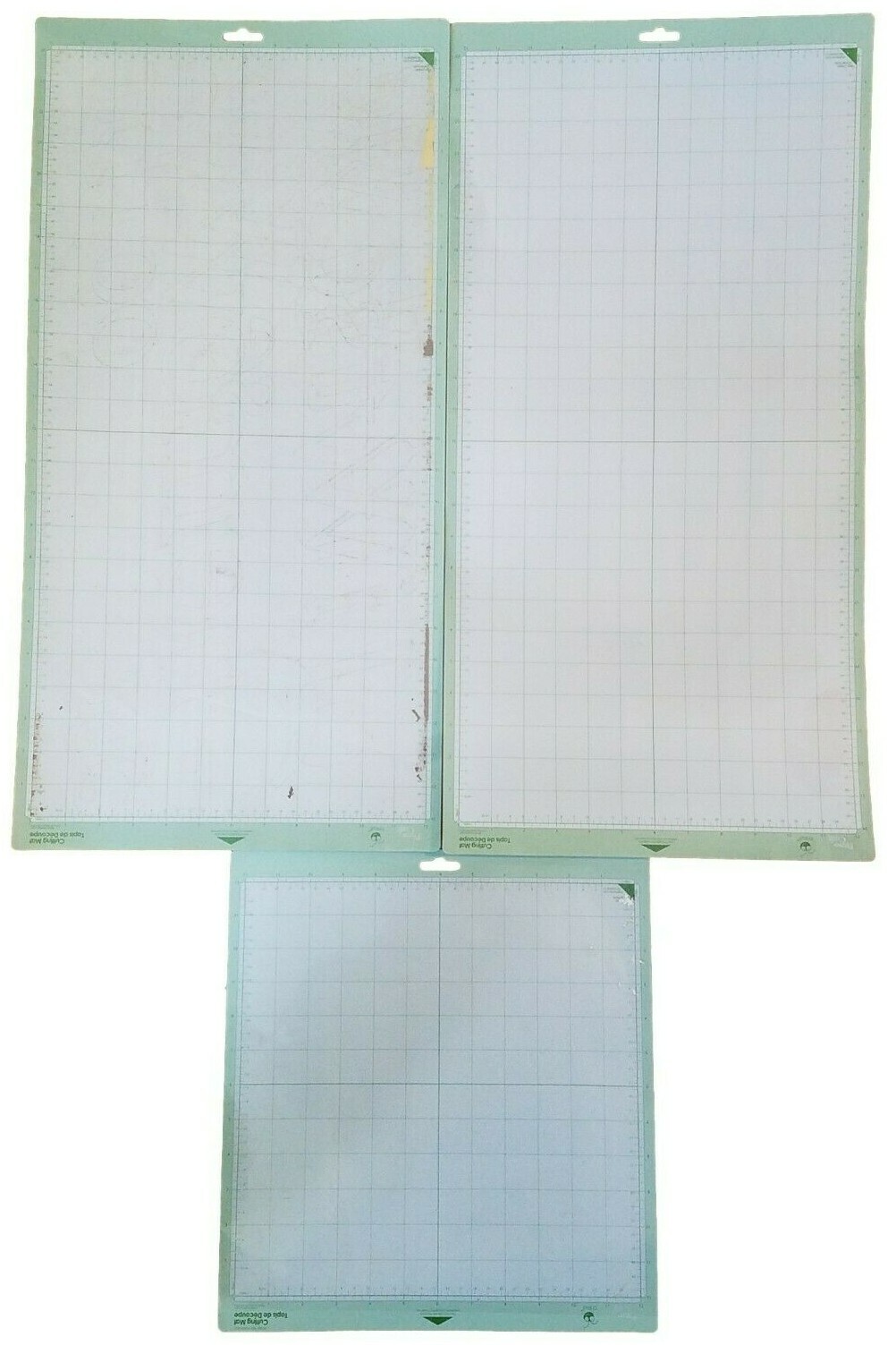 Cricut Standard Grip Ruled Cutting Mats - 2 24x12 & 1 12x12