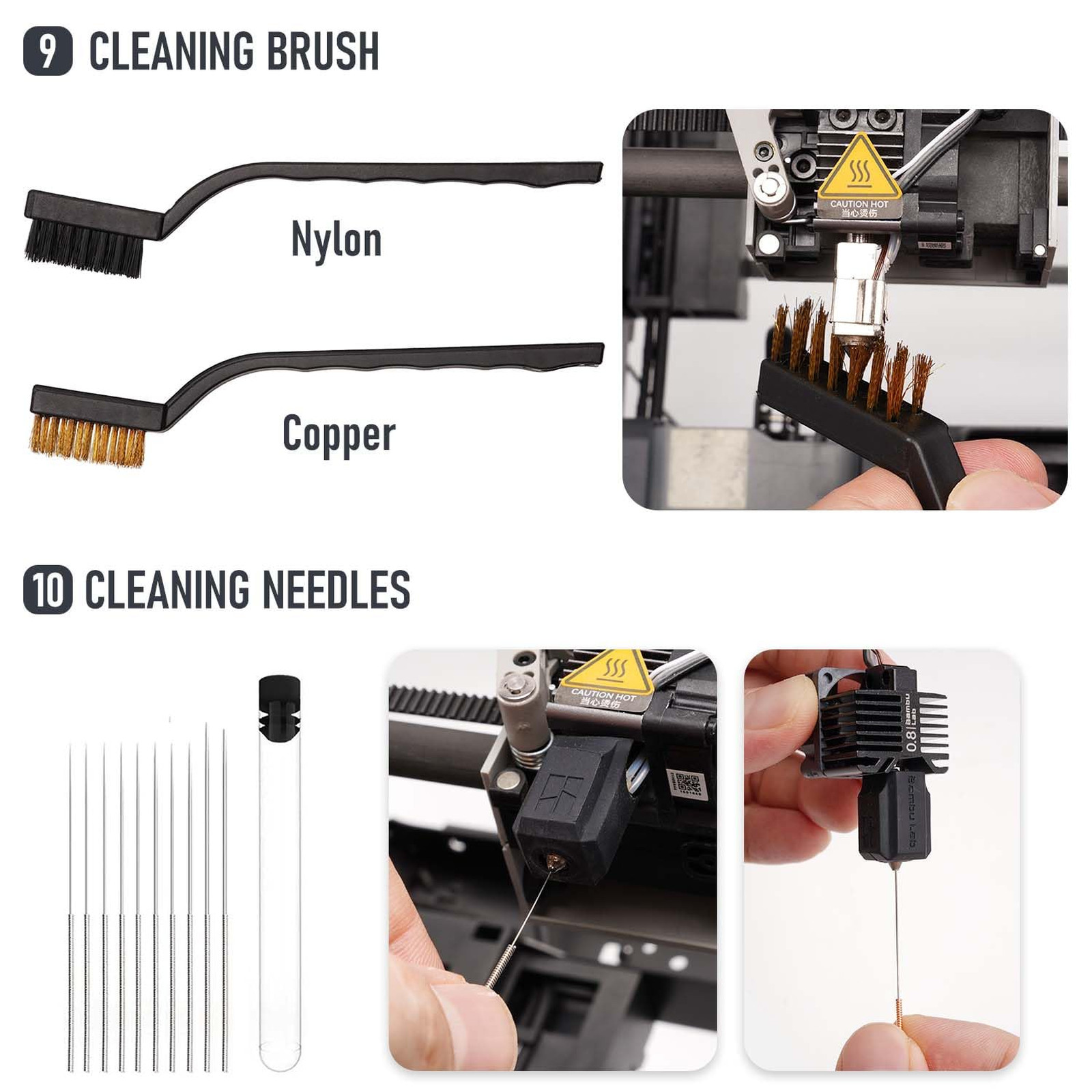 3D Printer Tools Kit, Support Removal and Finishing, Includes Deburring and