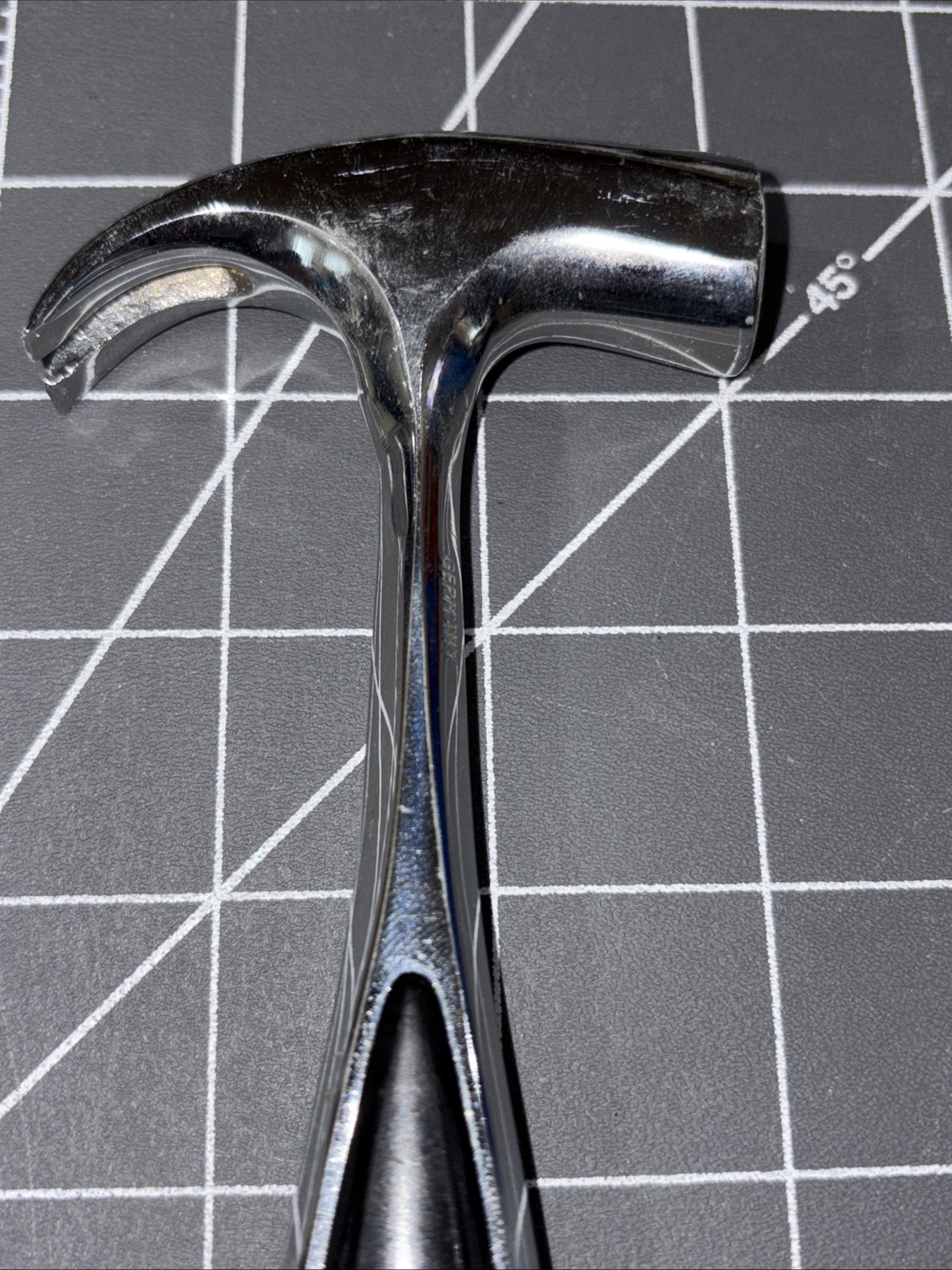 Vintage Chrome Hammer Germany- 7” Long
