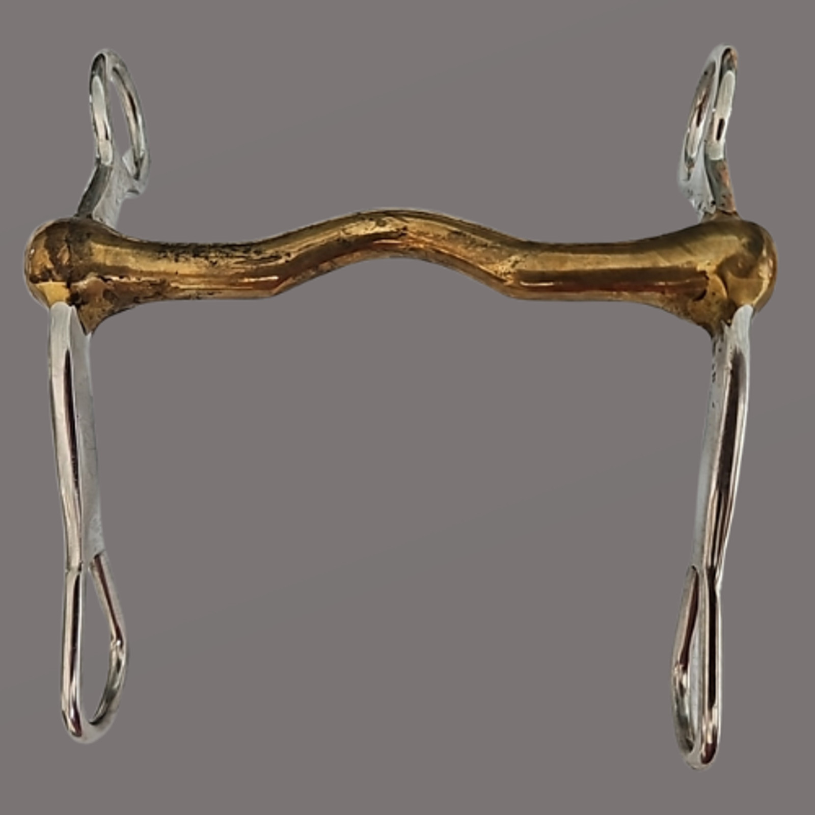 Copper Mouth Stainless Steel Western Horse Shanked Curb Bit