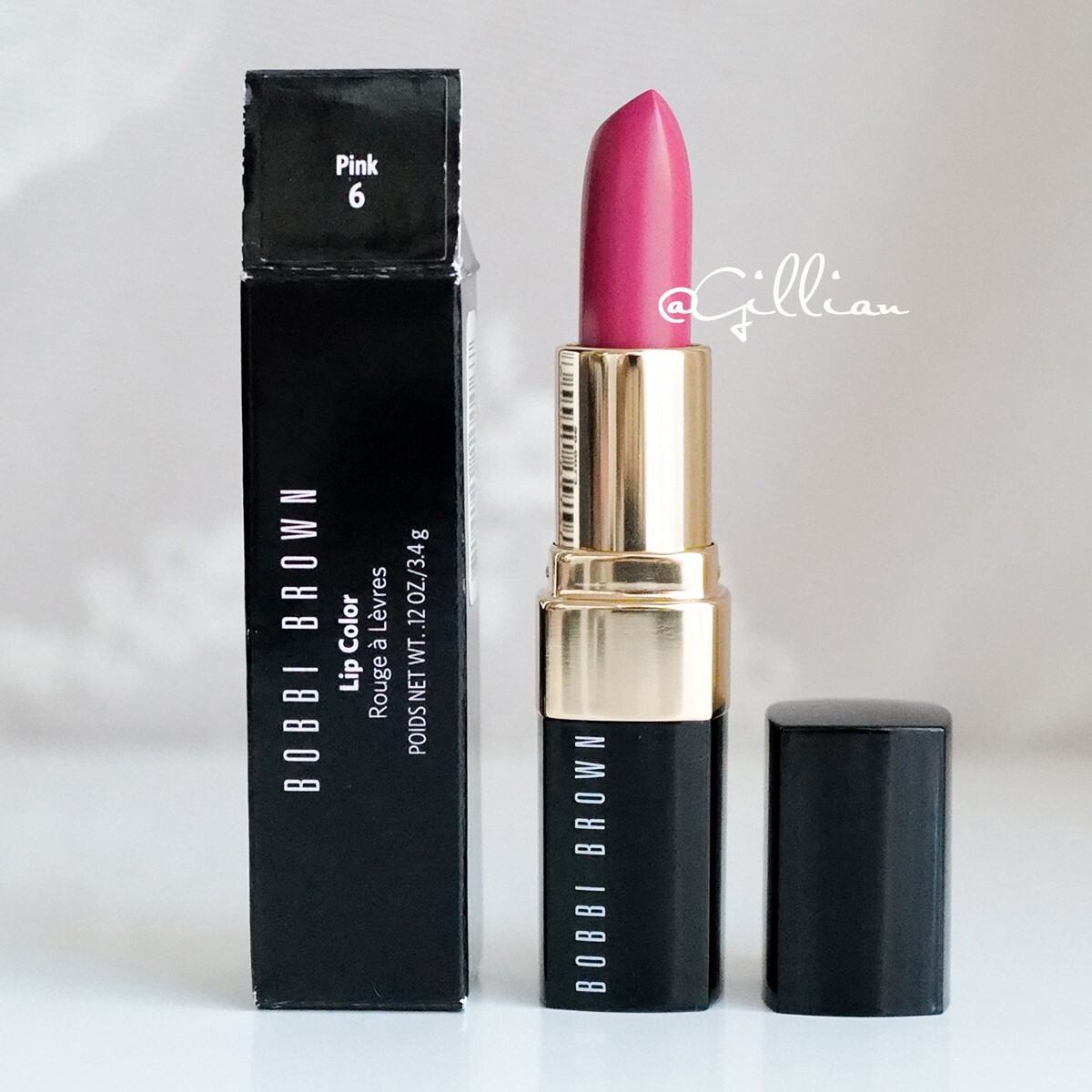 Bobbi Brown Lip Color Lipstick PINK #6 - Full Size - New In Box - RARE
