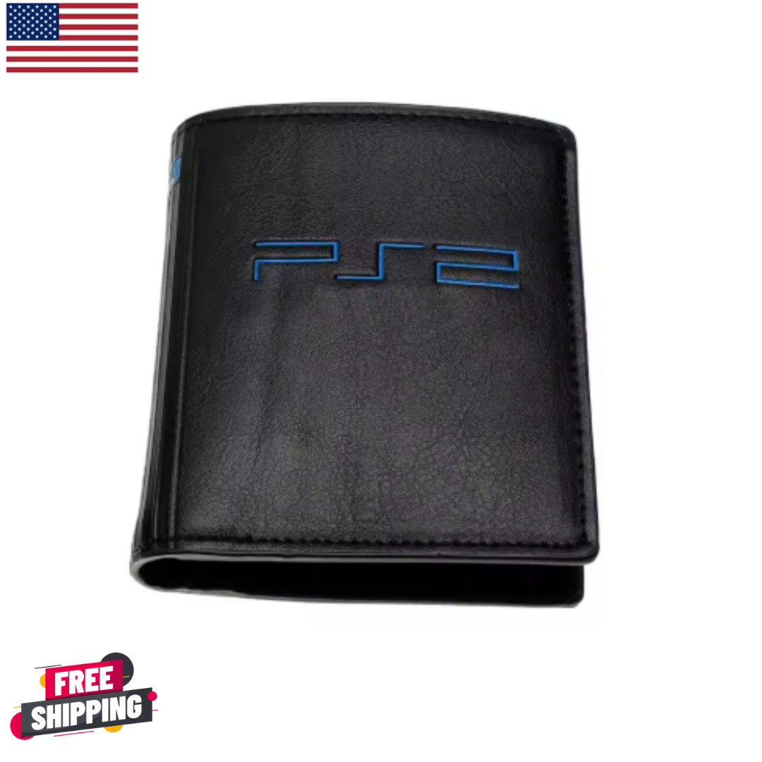 Brand New Men's PlayStation 2 PS2 Fat Console Themed Wallet Bifold Billfold