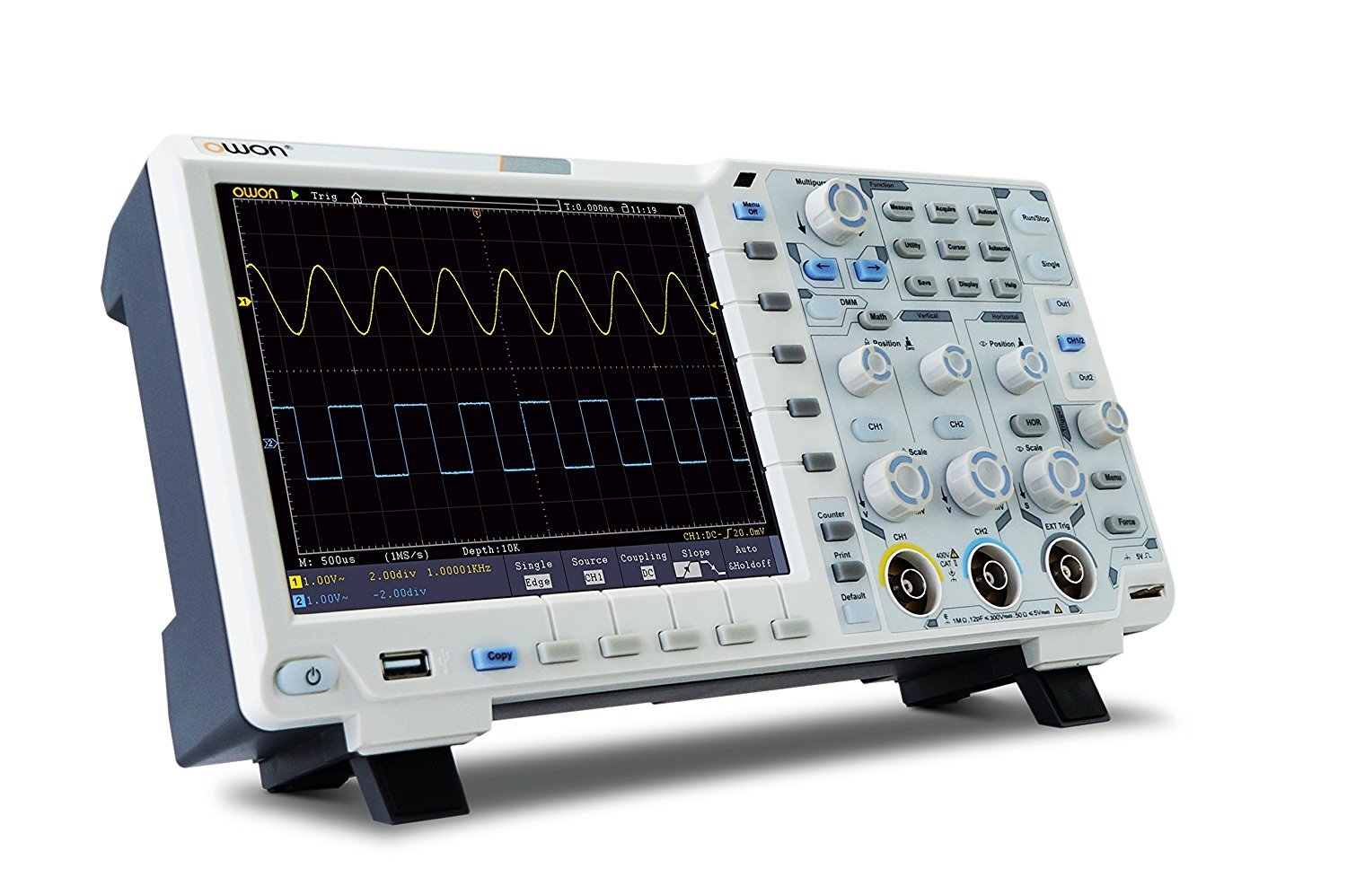 OWON XDS3064E 60MHz 4CH 8bits 40M Touchscreen Low Noise Digital Oscilloscope