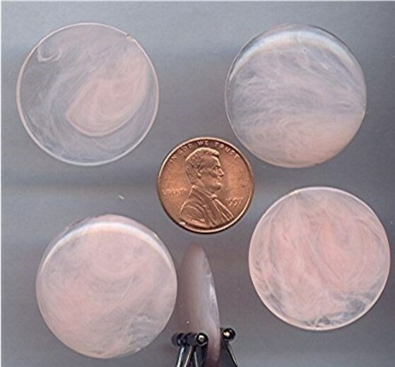 144 VINTAGE JAPAN ANGELSKIN MARBLE 28mm CABOCHONS g69