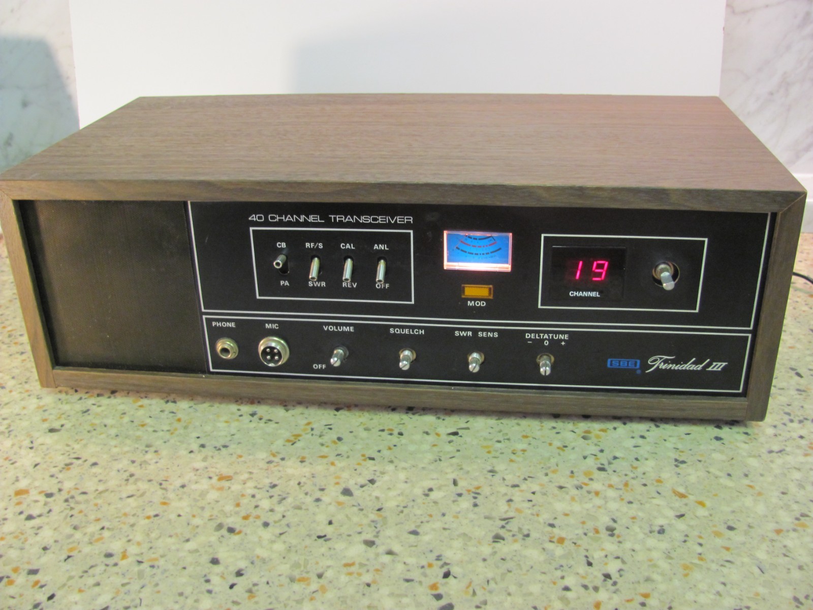 SBE Trinidad III SBE-45CB Vintage CB Radio Base Station 40ch AM Transceiver