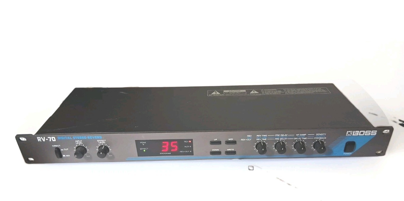 Boss RV-70, Digital Stereo Reverb, Vintage Rack TESTED WORKS
