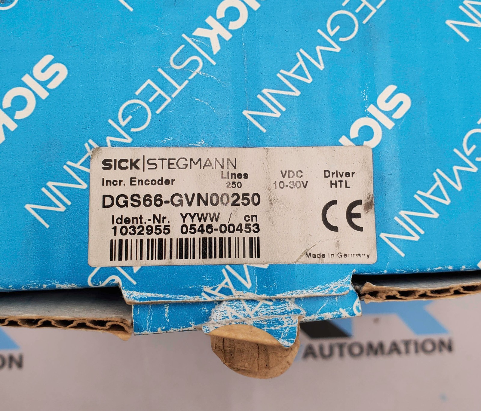 Sick DGS66-GVN00250 Incremental Encoder 30V