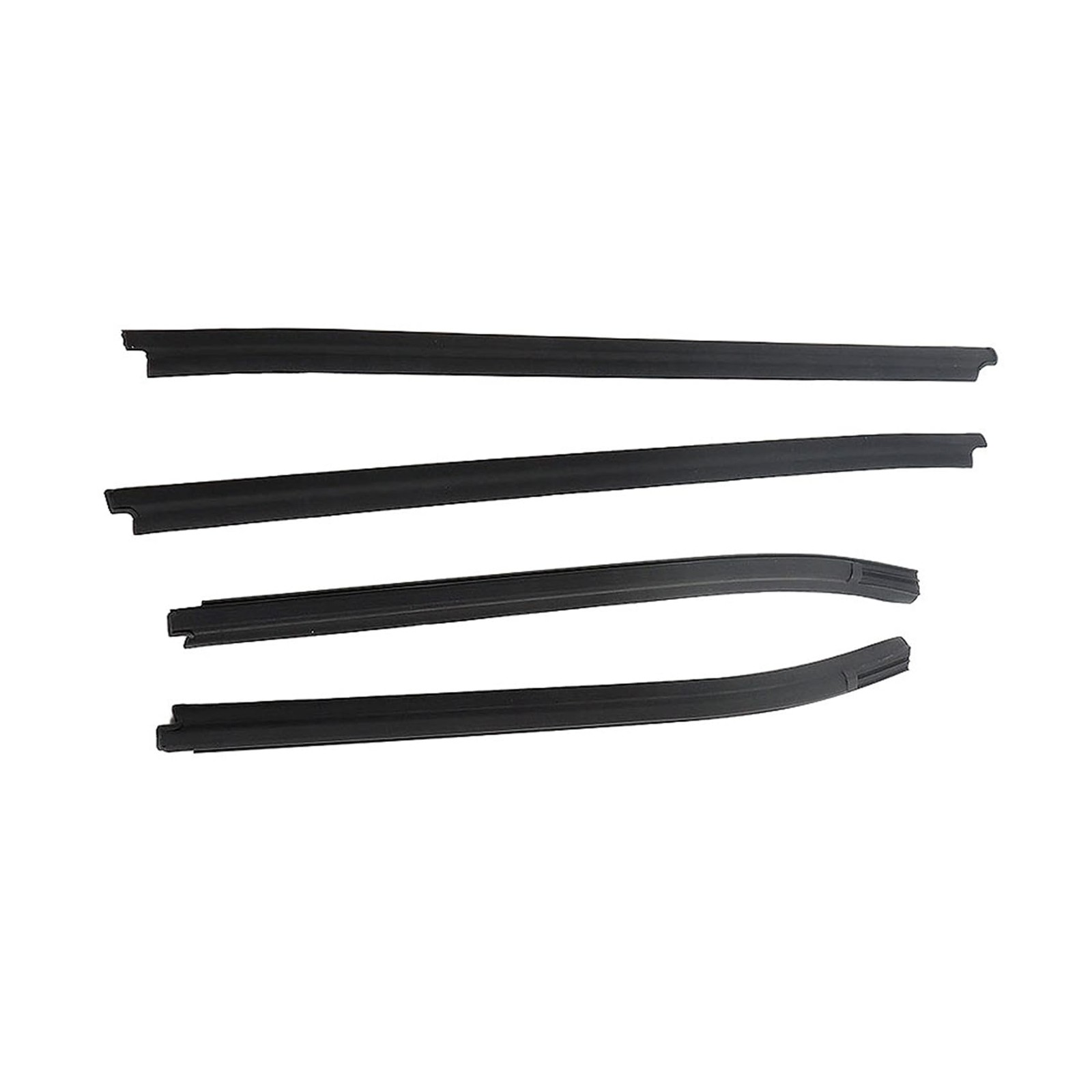 Black Door Window Weatherstrip Seals 4Pcs Replacement for Cab 2005-2015