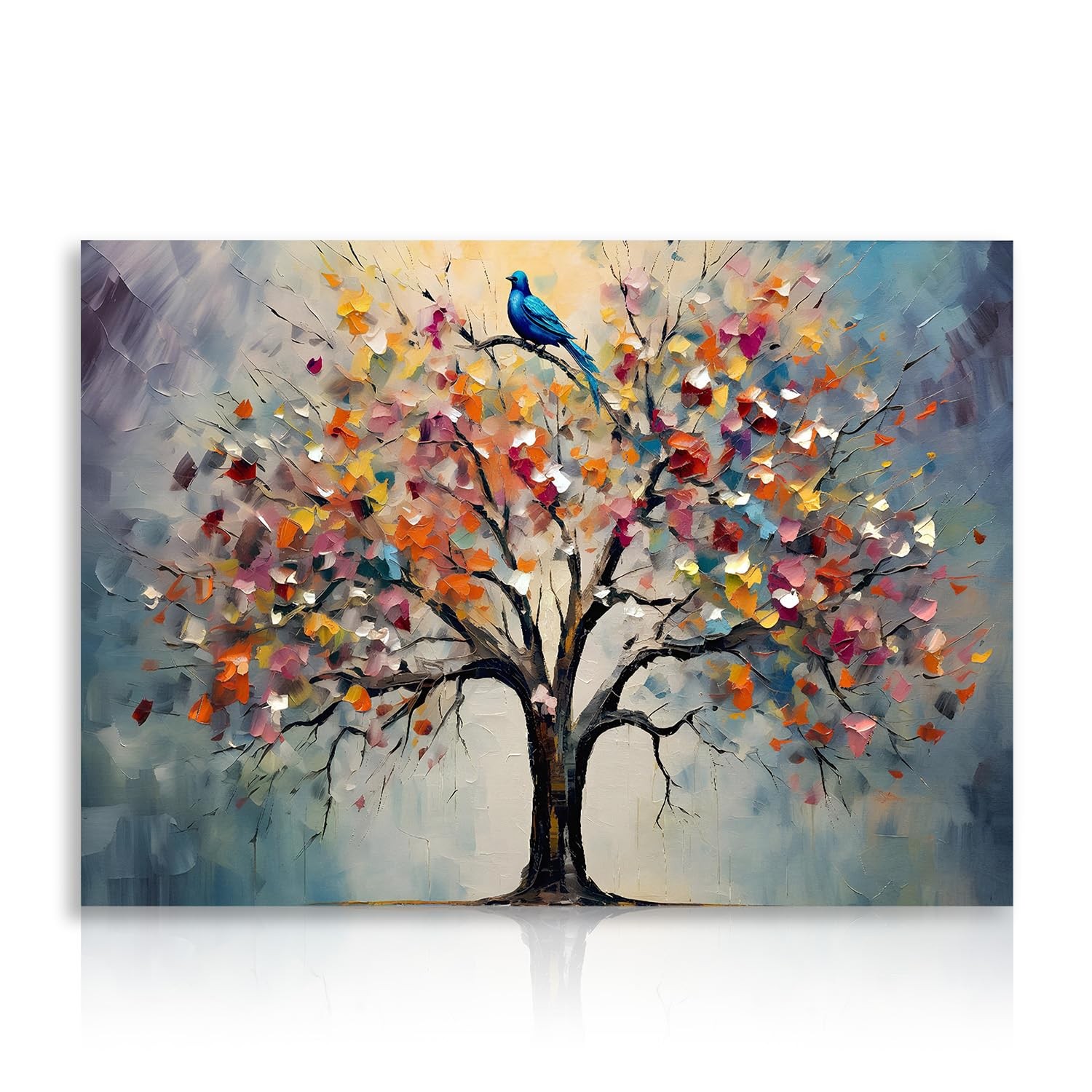 Dazzlewall Colourful Tree of Life Wall Art Print, 16"L x 12"W,