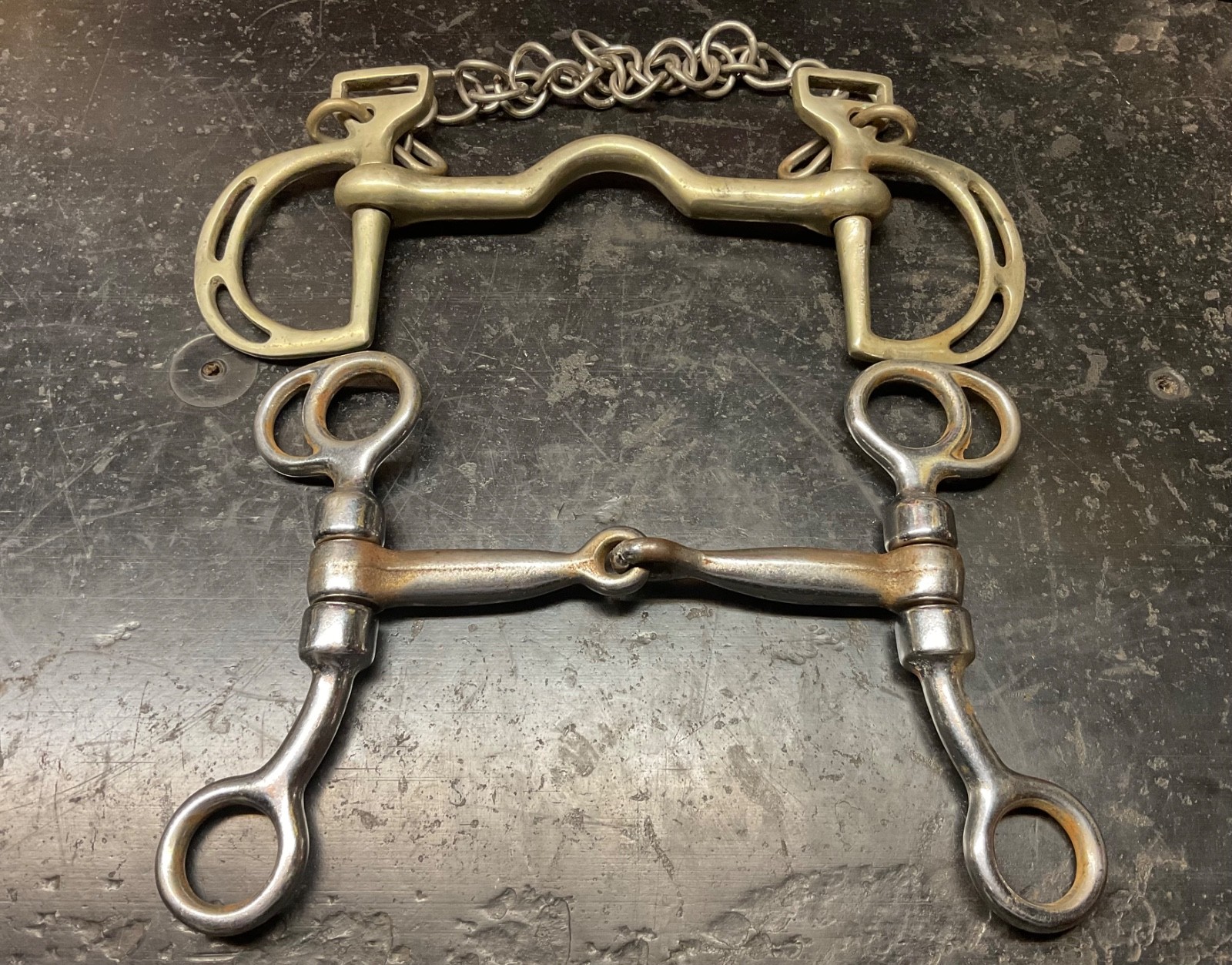 NEVER RUST ENGLISH KIMBERWICK AND JAPANESE TOM THUMB BITS (VINTAGE)