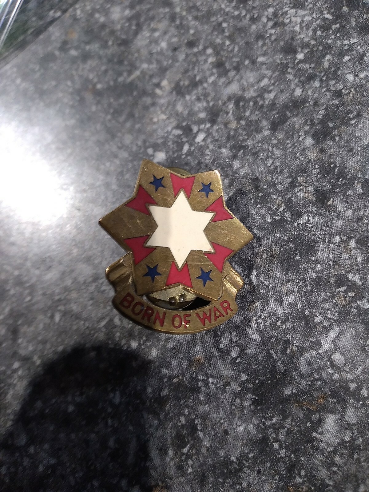 US Army Star Badge "Born of War" Lapel Pin