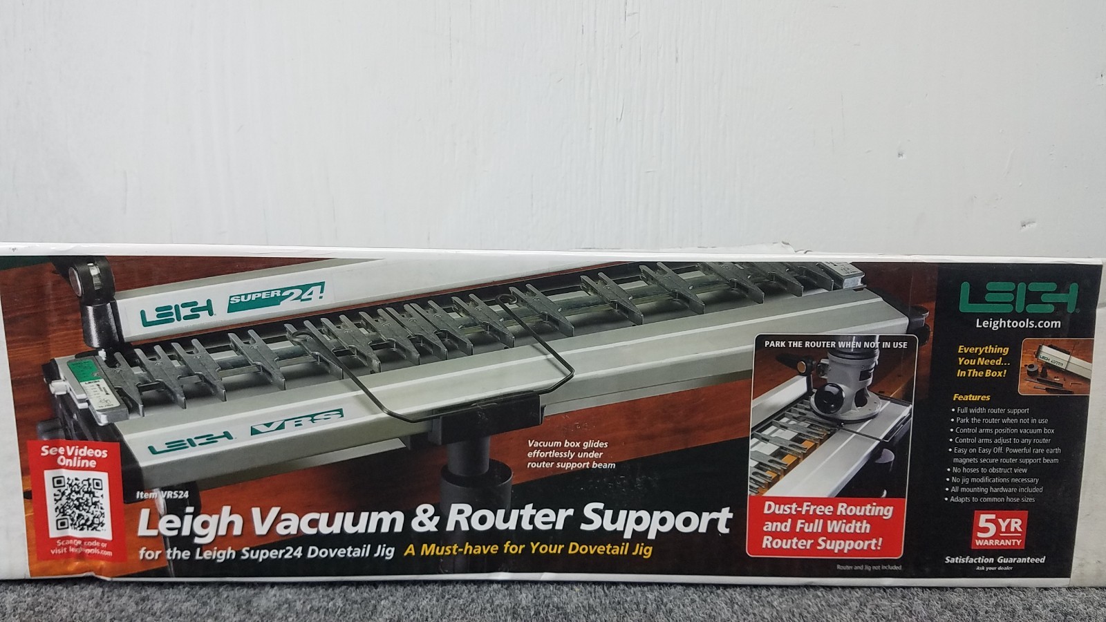 Leigh VRS Super 24 Vacuum & Router Support System For Dovetail Jigs New #VRS24R