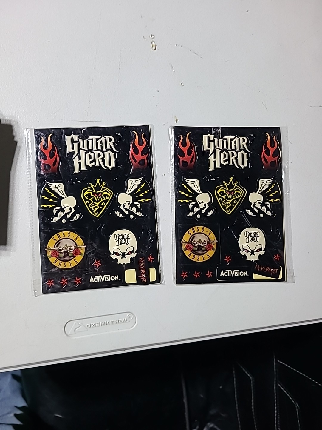 2007 Guitar Hero Stickers- Activision, Neversoft, BudCat 2 Packs