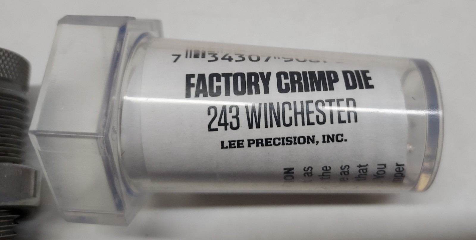 Lee Precision 243 Win. Factory Crimp Die - Original Case