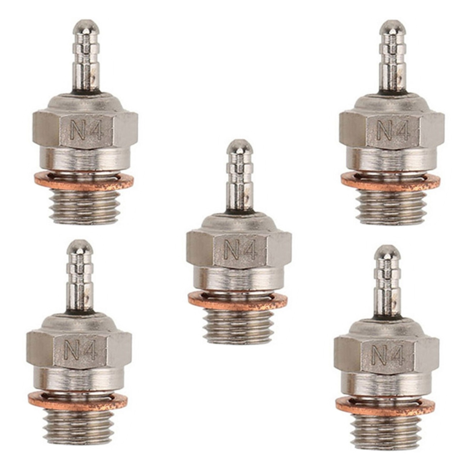 5Pack 70117 Hot Super Glow Plug #4 N4 1/10 RC Car Redcat For Himoto HSP G