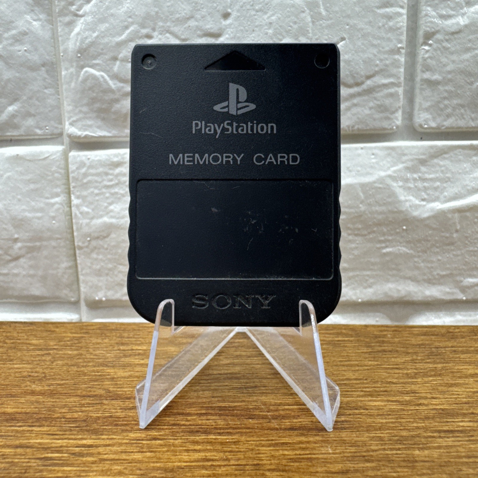 Sony Playstation 1 PS1 Official OEM 15 Block Memory Card SCPH-1020 Black Tested