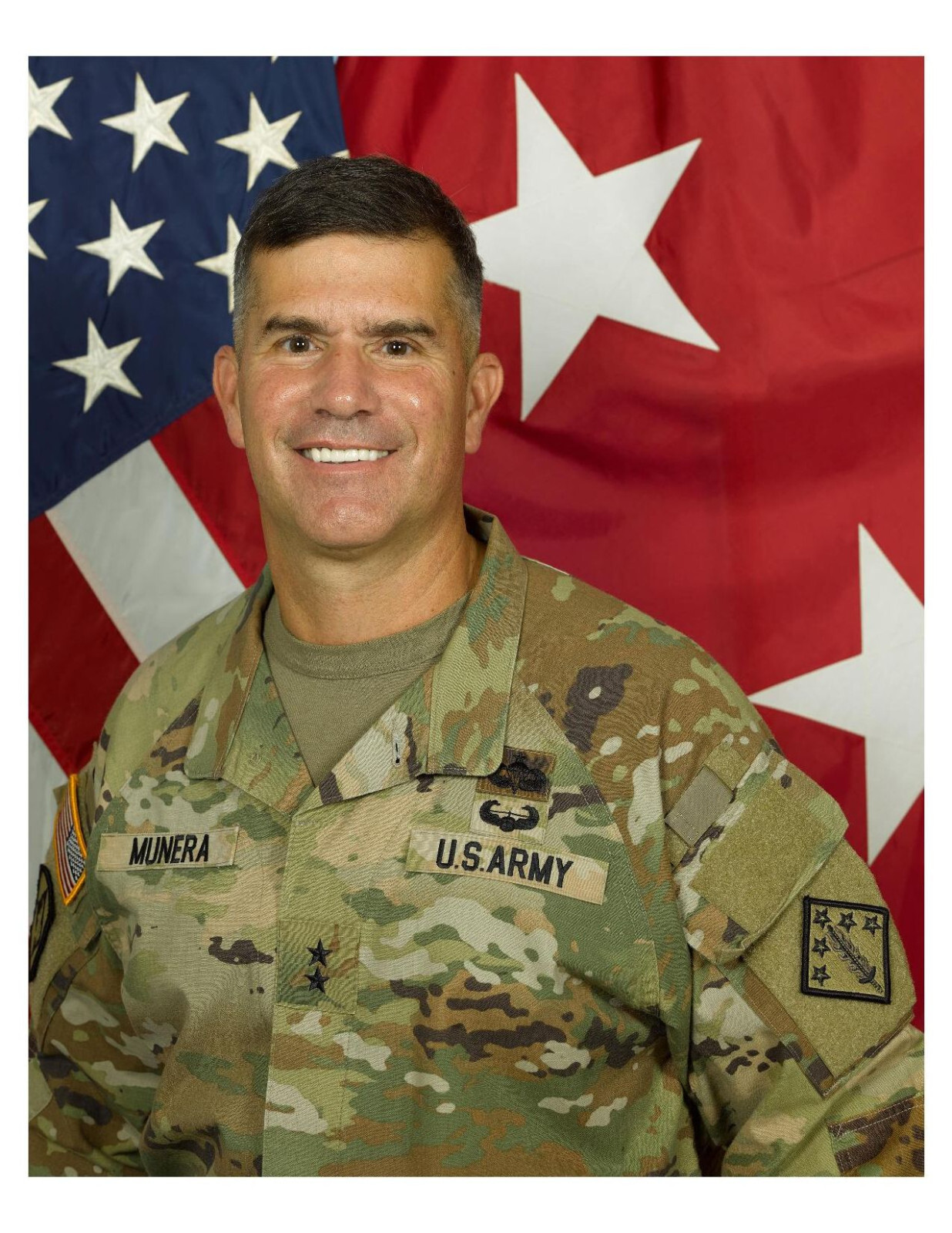 United States Army General Antonio V. Munera 8x10 Portrait Photo On 8.5" x 11"