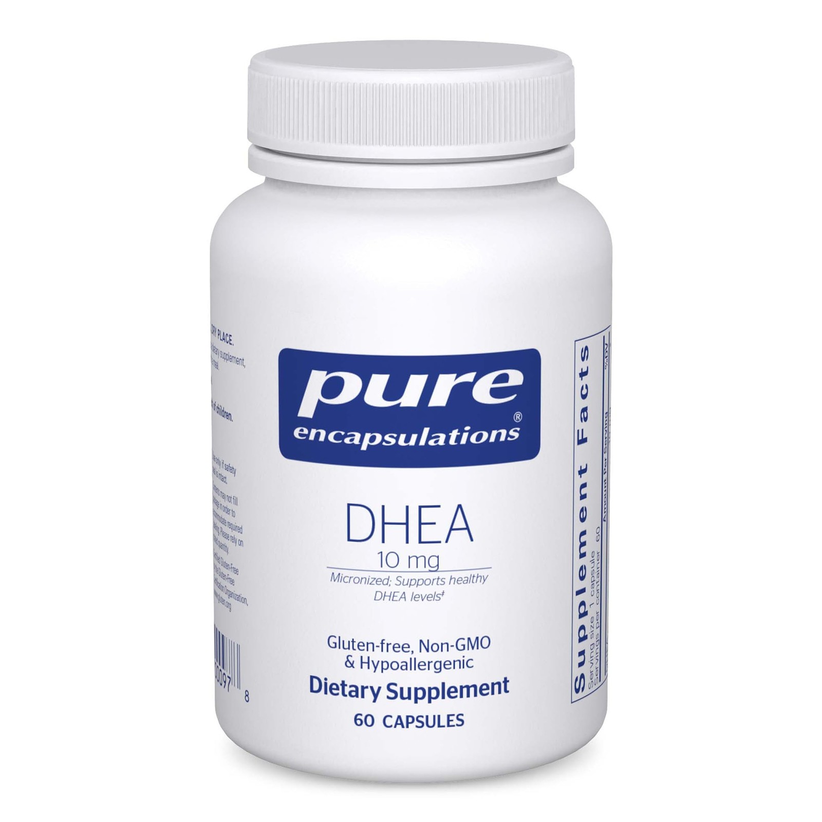 Pure Encapsulations DHEA 10 mg - Adrenal Supplement for 60 Count (Pack of 1)