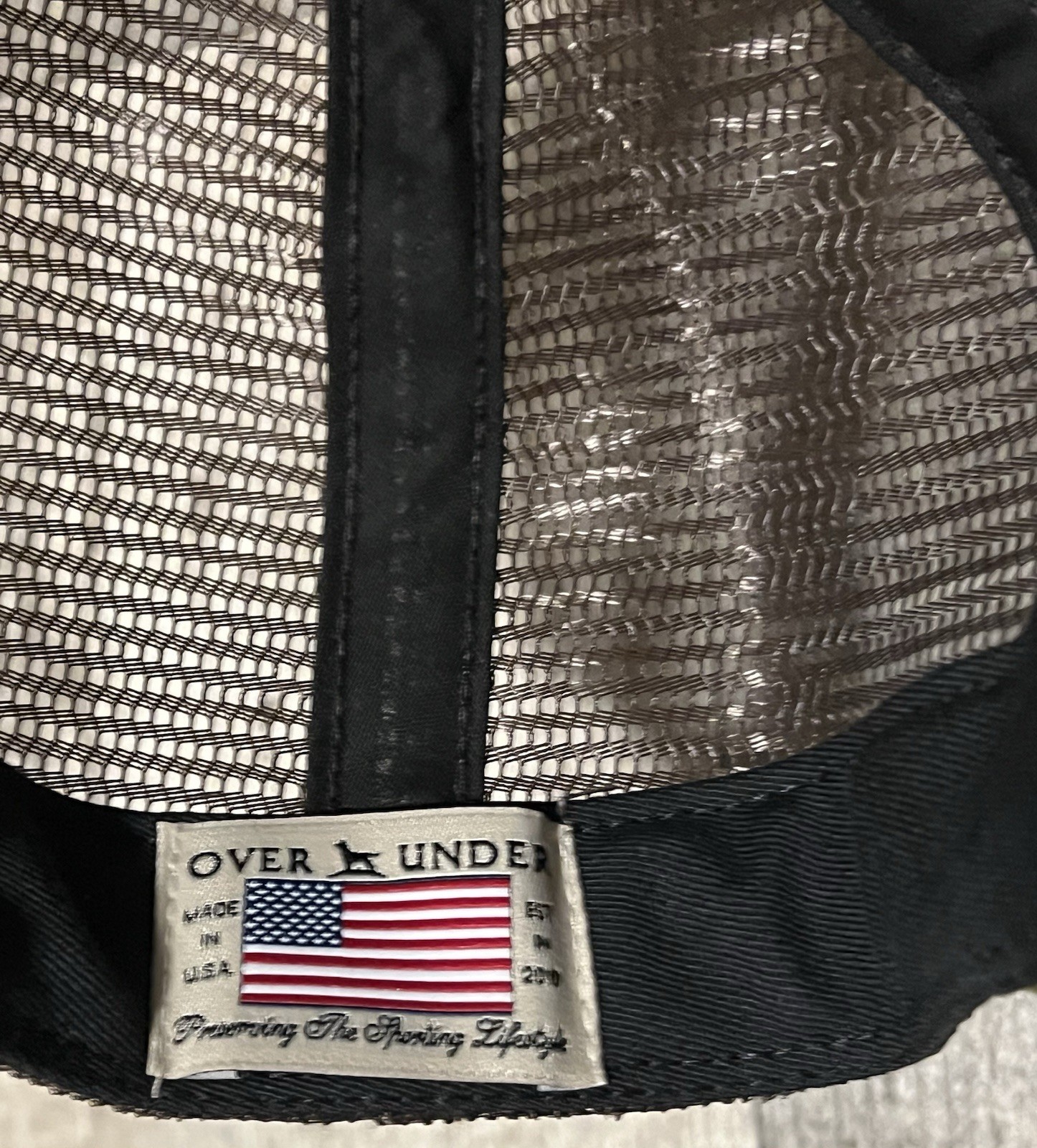 Over Under Brand Camo Trucker Hat Snapback