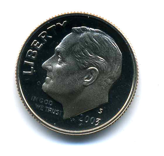 FDR 2003 S GEM BU PROOF ROOSEVELT DIME PR/PF BRILLIANT UNCIRCULATED COIN #8219