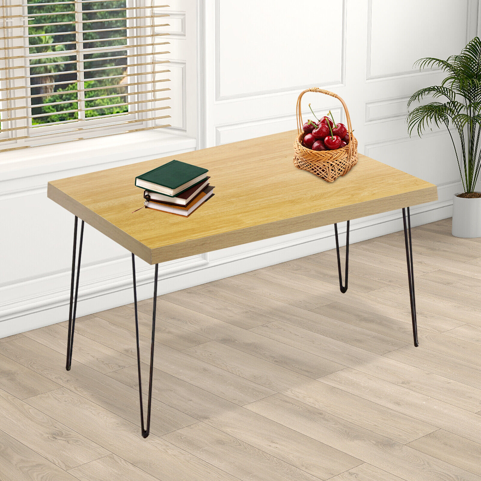 Plywood Rectangular Tabletop 75 × 60 × 3.5 cm Wood Color 35mm
