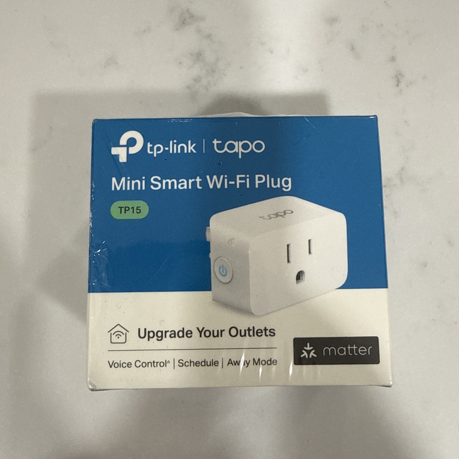 TP-Link - Tapo TP15 Smart Wi-Fi Plug Mini with Matter - White