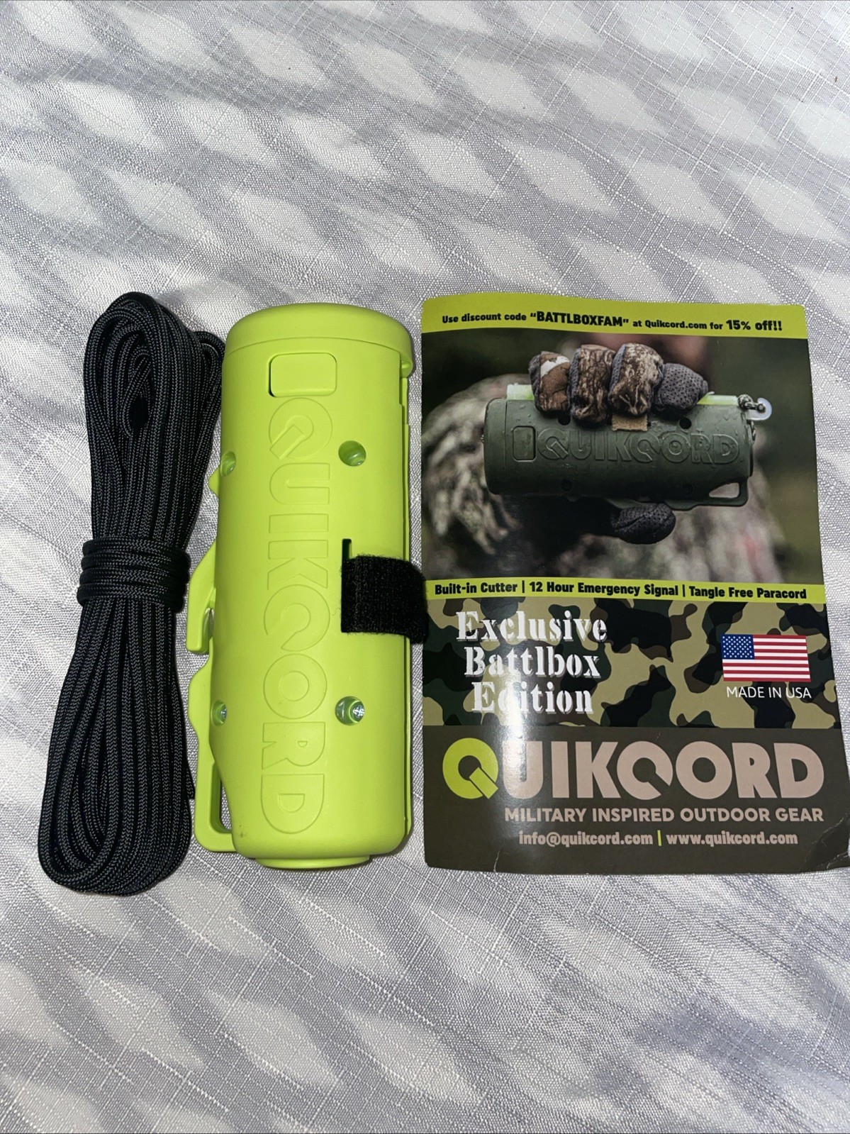 Quikcord With Built In Cutter