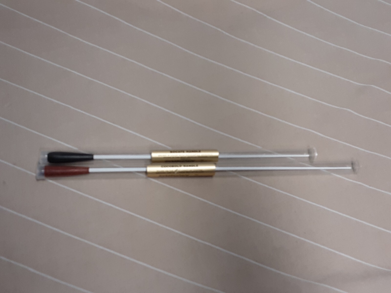 Lot of 2 Symphony Trophy Conductor Conducting Batons 12" Bocate & 14" Cocobolo