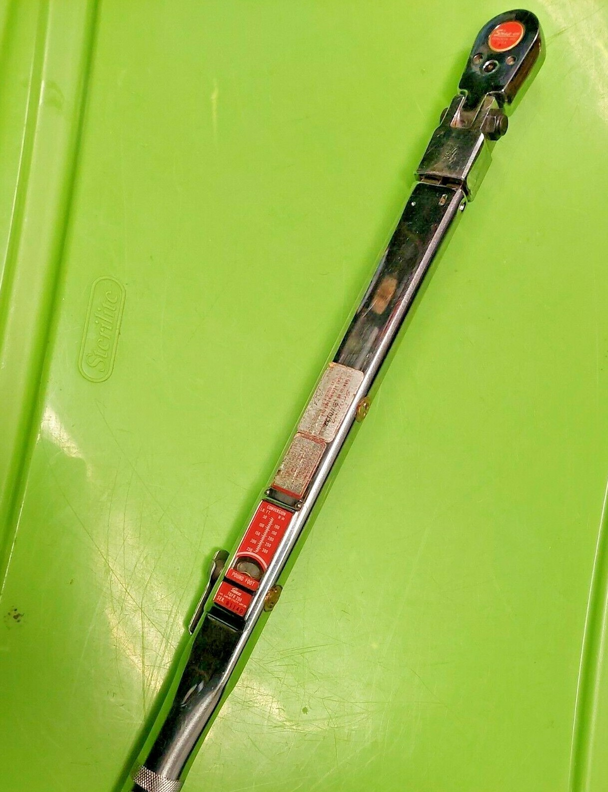 SNAP ON TQFR250E 1/2" Drive TQ Series Flex-Head Torque Wrench (40-250 ft-lb)