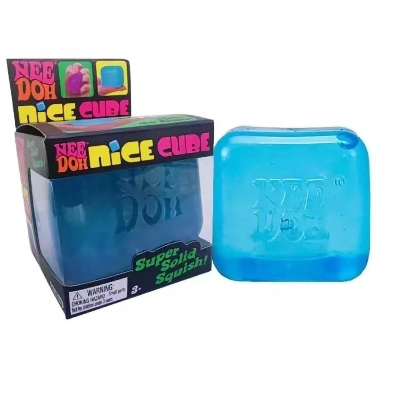 NeeDoh Nice Cube Stress Ball Fidget Toy Super Solid Squishy Sensory Stress Relie