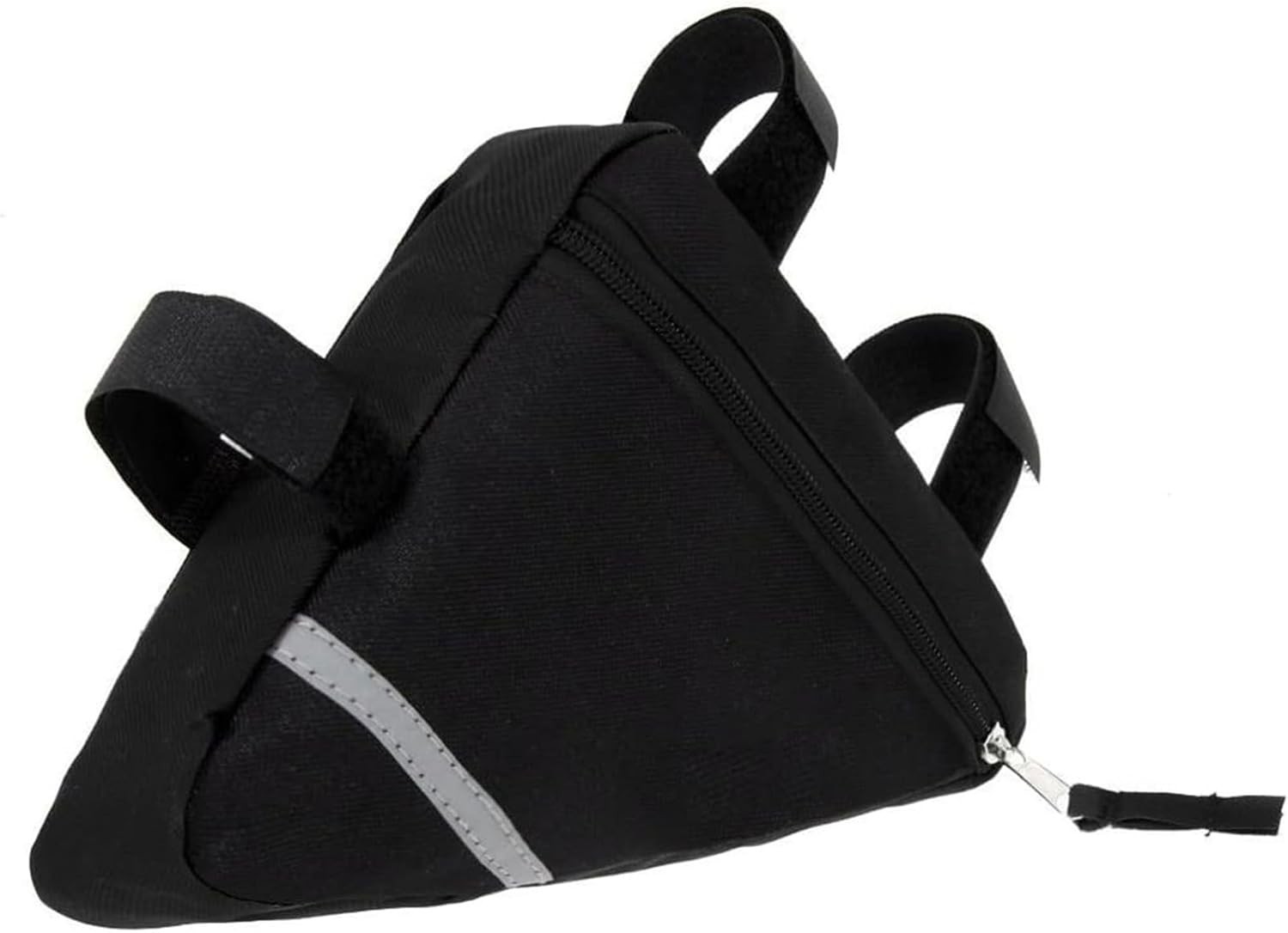 Compact Bicycle Frame Bag - Reflective, Lightweight & Easy to Install, Black