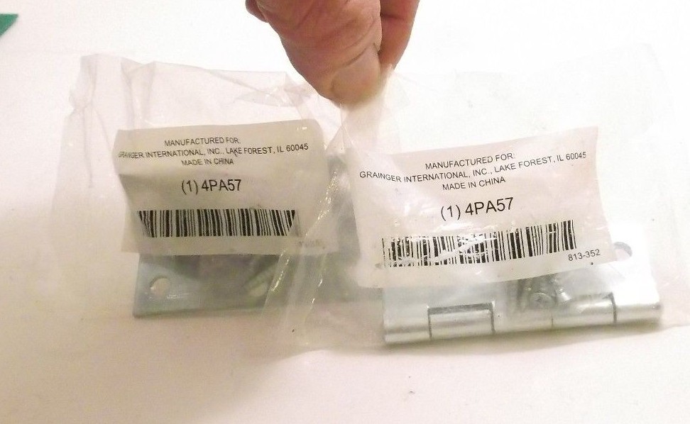 Lot of 2 BATTALION 4PA57 Template Hinges (3" x 2") Full Mortise - PPD Shipping