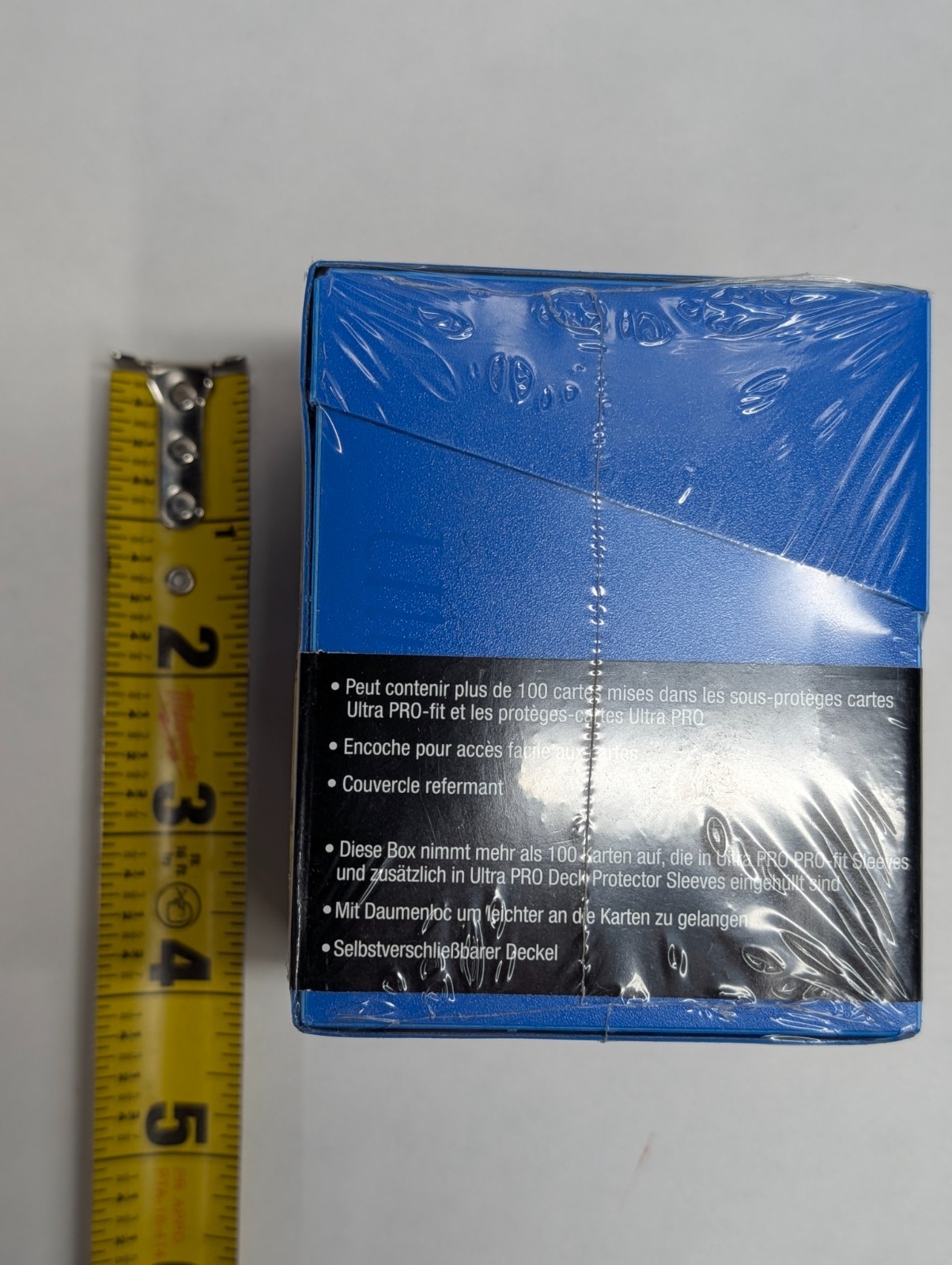 Ultra Pro Eclipse PRO 100+ Deck Box BLUE Locking Lid w/ 1 Card Divider