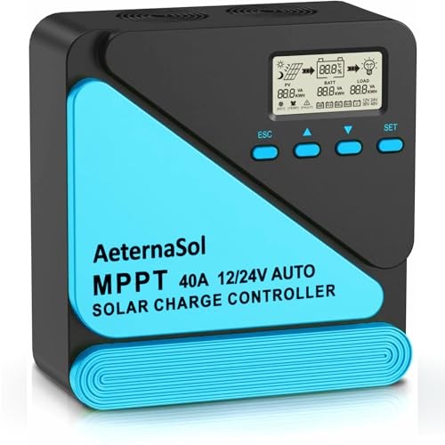 40A Solar Charge Controller - 12/24V MPPT - Blue - 12/24V MPPT